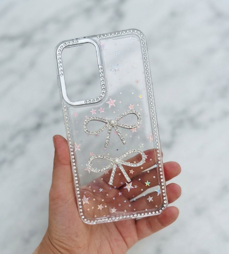 قاب گوشی آیفون iPhone 13 Pro Max مدل Luxury Shine Star طرح پاپیون جواهری آیفون ۱۳ پرومکس
